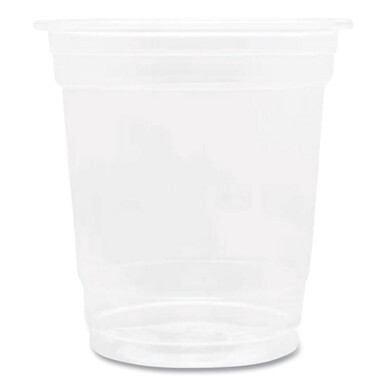 PET Plastic Cups, 8 oz, Clear, 1,000/Carton