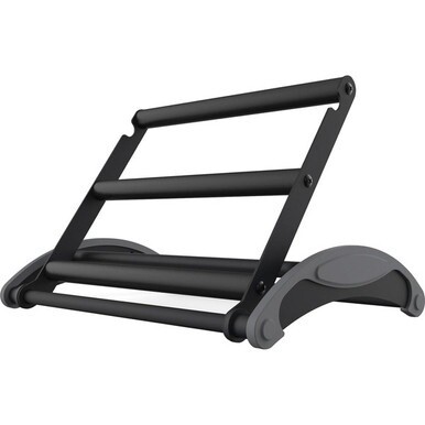 Kantek Sit-Stand Footrest - Black - Steel, Foam
