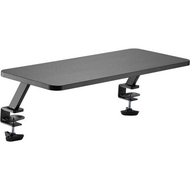 Kantek Monitor Stand - 40 lb Load Capacity - 5.1&quot; Height x 10.2&quot; Width - Desk - Black