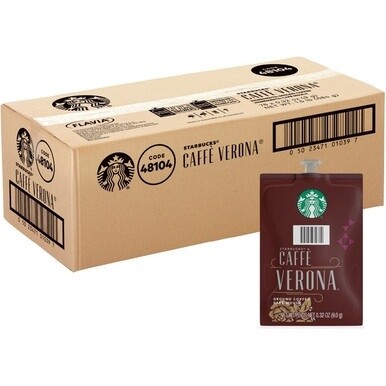 Starbucks Freshpack Caffe Verona Coffee - Compatible with Flavia Aroma, Flavia Barista, FLAVIA Creation 600, Flavia Creation 500, Flavia Creation 200, Flavia Creation 150, Flavia Creation 300 - Dark -