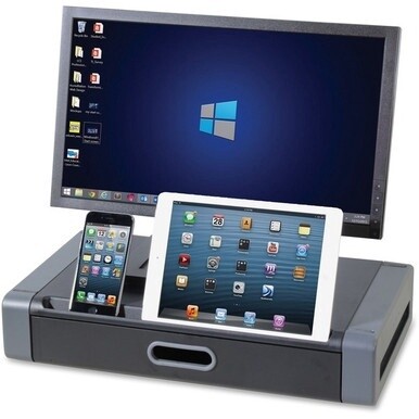 Kantek Monitor Riser - Black, Gray