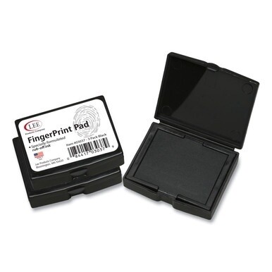 Inkless Fingerprint Pad, 2.25&quot; x 1.75&quot;, Black, 3/Pack
