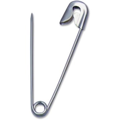 CLI Safety Pins - 2&quot; Length - 144 / Pack - Silver - Steel
