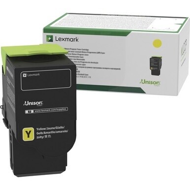 Lexmark Original High Yield Laser Toner Cartridge - Yellow - 1 Each - 2300 Pages