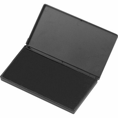 CLI Nontoxic Foam Ink Pads - 1 Each - 2.8&quot; Width x 4.3&quot; Length - Foam Pad - Black Ink - Black