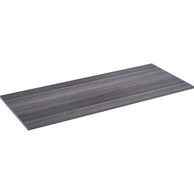 Lorell Relevance Series Charcoal Laminate Office Furniture - 72&quot; x 30&quot; Table Top - Straight Edge - Material: Polyvinyl Chloride (PVC) Edge - Finish: Charcoal, Laminate