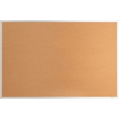 Lorell Aluminum Frame Cork Board - 36&quot; Height x 48&quot; Width - Cork Surface - Long Lasting, Warp Resistant - Brown Aluminum Frame - 1 Each