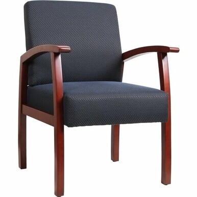 Lorell Monitor/Laptop Stand - Cherry Frame - Midnight Blue - 1 Each