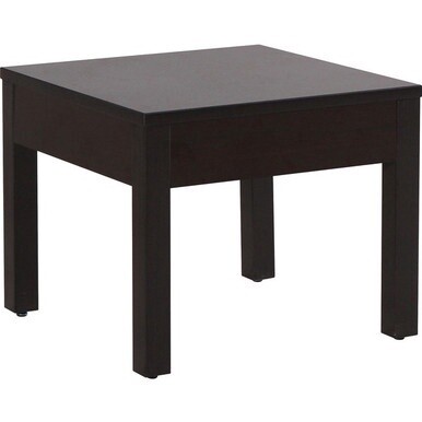 Lorell Occasional Corner Table - For - Table TopSquare Top - Square Leg Base - 24" Table Top Length x 24" Table Top Width x 1" Table Top Thickness - 20" Height x 23.88" Width x 23.88" Depth - Assembly