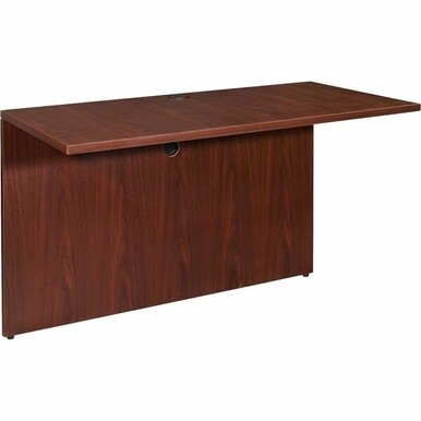 Lorell Essentials Bridge - 41.6&quot; x 23.6&quot; x 1&quot; x 29.5&quot; - Finish: Laminate, Mahogany - For Office