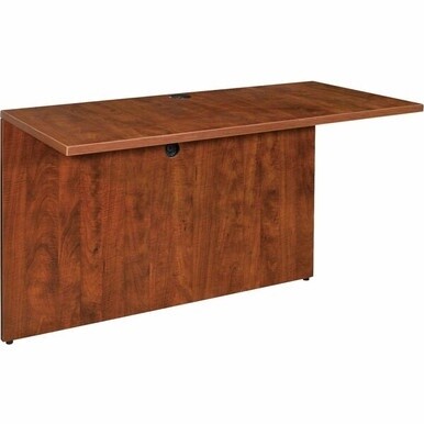 Lorell Essentials Bridge - 41.4&quot; x 23.6&quot;29.5&quot; - Finish: Cherry, Laminate - For Office