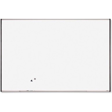 Lorell Signature Series Magnetic Dry-erase Boards - 72&quot; (6 ft) Width x 48&quot; (4 ft) Height - Coated Steel Surface - Silver, Ebony Frame - Magnetic - 1 Each