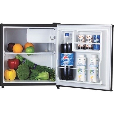 Lorell Compact Refrigerator - 1.60 ft√É∆í√¢‚Ç¨≈°√É‚Äö√Ç¬≥ - Manual Defrost - Manual Defrost - Reversible - 1.60 ft√É∆í√¢‚Ç¨≈°√É‚Äö√Ç¬≥ Net Refrigerator Capacity - Black - Steel, Fiberglass, Plastic