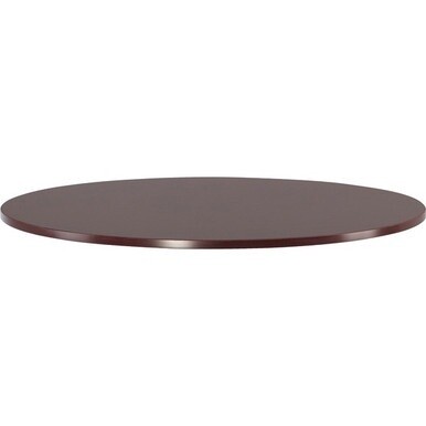 Lorell Essentials Conference Table Top - For - Table TopLaminated Round, Mahogany Top x 47.25&quot; Table Top Width x 47.25&quot; Table Top Depth x 1.25&quot; Table Top Thickness - 1&quot; Height - Assembly Required - 1 