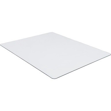 Lorell Tempered Glass Chairmat - Carpet, Hardwood Floor, Marble, Hard Floor - 60&quot; Length x 48&quot; Width x 0.25&quot; Thickness - Rectangular - Tempered Glass - Clear - 1Each