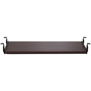 Lorell Mahogany Laminate Keyboard Tray - 25.6&quot; Width x 15.1&quot; Depth - Mahogany - 1
