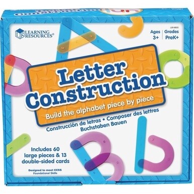 Learning Resources Letter Construction Activity Set - Theme/Subject: Learning - Skill Learning: Letter Recognition, Alphabet, Mathematics, Uppercase Letters, Lowercase Letters - 3+ - 1 / Set