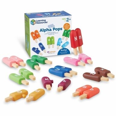 Smart Snacks Alpha Pops - Skill Learning: Visual, Color Identification, Letter Recognition, Expressive Language, Receptive Language, Quiz, Color Matching, Fine Motor, Imagination - 2 Year &amp; Up - Multi