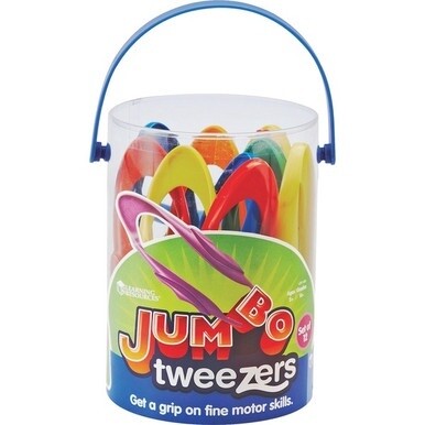 Learning Resources Jumbo Tweezers Set - Theme/Subject: Learning - Skill Learning: Fine Motor, Sensory Perception, Eye-hand Coordination - 3-6 Year - Red, Blue, Green, Yellow, Orange, Purple