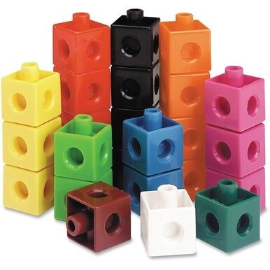 Learning Resources Snap Cubes 1-piece Activity Set - Skill Learning: Building, Grouping, One-to-One Correspondence, Fine Motor, Counting - 5 Year &amp; Up - 100 Pieces - Multi