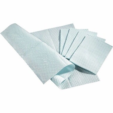 Medline Standard Poly-backed Tissue Towels - Tissue - For Medical - Blue - 500 / Box