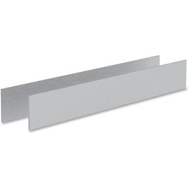 Mayline Gray Laminate Conference Table Modesty Panel - Contemporary - 12&quot; Width x 82.4&quot; Depth x 11&quot; Height - Stain Resistant, Water Resistant, Abrasion Resistant - Steel - Gray, Silver, Laminate