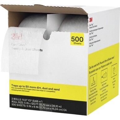 3M Easy Trap Duster - 5&quot; Width x 6&quot; Depth - White - 2 / Carton