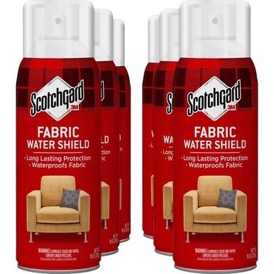 Scotchgard Fabric Water Shield - For Fabric - 10 fl oz (0.3 quart) - 6 / Carton - Odorless - Aqua