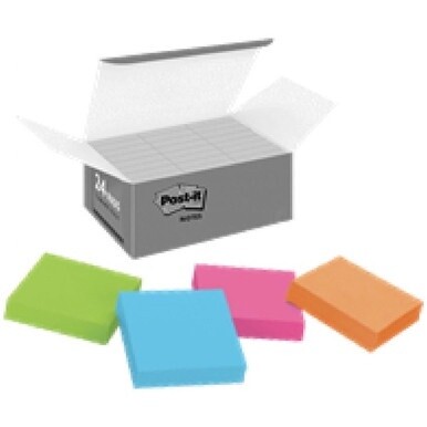 Post-it&amp;reg; Super Sticky Notes - Energy Boost Color Collection - 2" x 2" - Square - 90 Sheets per Pad - Multicolor - Paper - Super Sticky, Adhesive, Recyclable, Residue-free - 1620 / Pack