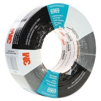 6969 Extra-Heavy-Duty Duct Tape, 3&quot; Core, 48 mm x 54.8 m, Silver