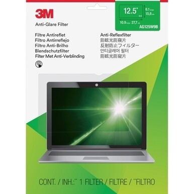 3M Anti-Glare Filter Clear, Matte - For 12.5&quot; Widescreen LCD Notebook - 16:9 - Scratch Resistant, Fingerprint Resistant, Dust Resistant - Anti-glare