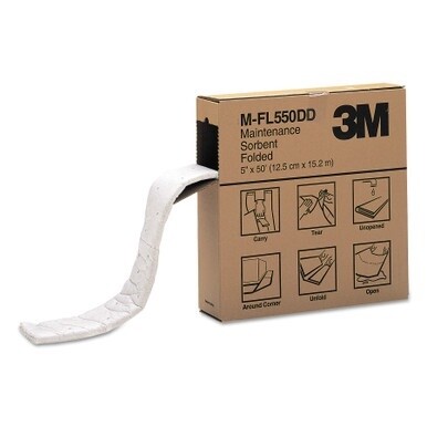 High-Capacity Maintenance Folded Sorbent, 10.5 gal, 5&quot; x 50 ft