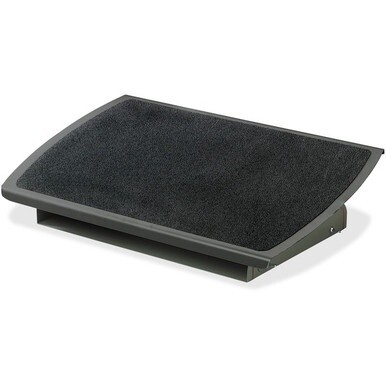 3M Ergonomic Adjustable Footrest - 4&quot; - 4.75&quot; Adjustable Height - 30&amp;deg; Tilt - Gray