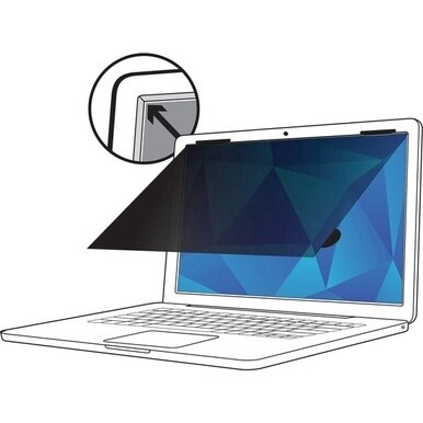 3M PF14.0W Privacy Filter Black - For 14&quot; Widescreen Notebook - 16:9 - Polymer, Plastic - Anti-glare - 1 Pack