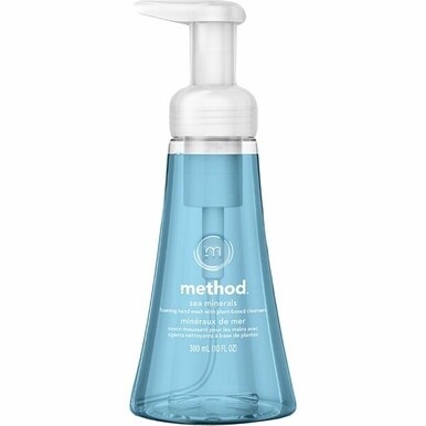 Method Foaming Hand Soap - Sea Mineral ScentFor - 10 fl oz (295.7 mL) - Pump Bottle Dispenser - Hand - Light Blue - Rich Lather, Non-toxic - 1 Each