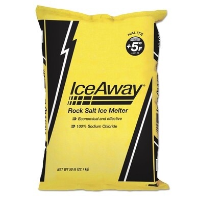 Rock Salt, 50 lb Bag, 49/Pallet