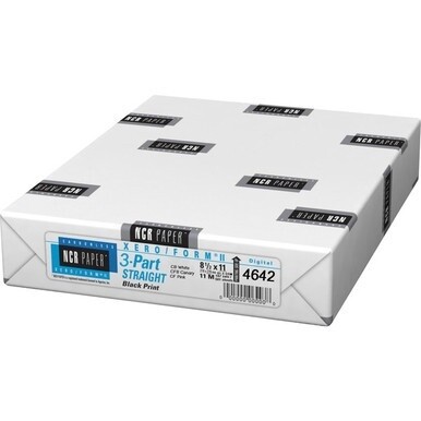NCR Paper Zero/Form II 3-part Carbonless Paper - Assorted - Letter - 8 1/2&quot; x 11&quot; - Smooth - 501 / Pack - Precollated - Bright White, Canary, Pink