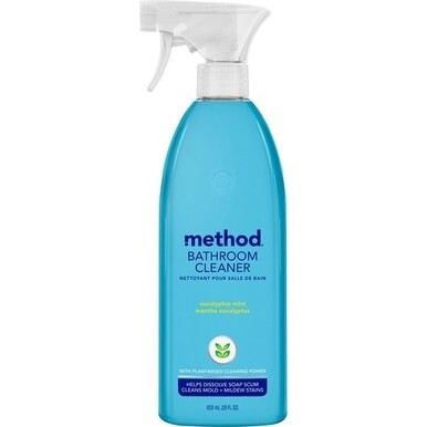 Method Daily Shower Spray Cleaner - 28 fl oz (0.9 quart) - Eucalyptus Mint Scent - 1 Each - Blue