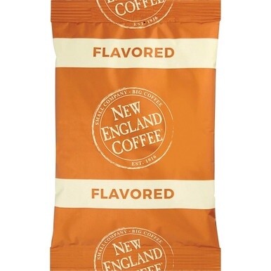 New England Coffee&amp;reg; Portion Pack Hazelnut Creme Coffee - Light - 2.5 oz Per Pack - 24 - 24 / Carton