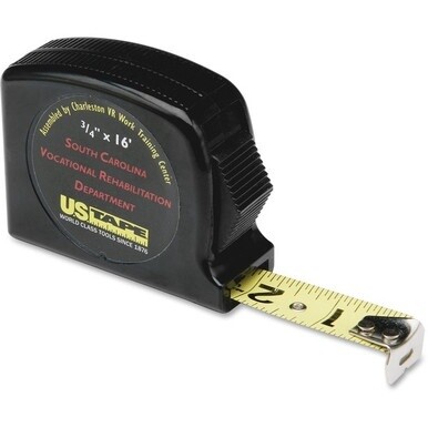 SKILCRAFT 16 Foot Tape Measure - 16 ft Length 0.8&quot; Width - 1/16, 1/32 Graduations - Metric, Imperial Measuring System - Steel - 1 Each