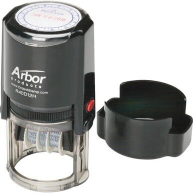 ABILITYONE 7520012074188 7520-01-207-4188  Time and Date Stamp, Self-Inking, "RECEIVED", Red and Blue Ink 12 EA