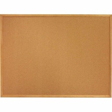 ABILITYONE GOVERNMENT ONLY 7195012354161 7195-01-235-4161  Bulletin Board, Natural Cork, 36" x 24", Oak Frame 1 EA