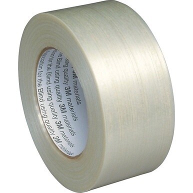 ABILITYONE 7510001594450 7510-00-159-4450 Tape, Filament/Strapping, 2 in x 60 yd, White 24 RO