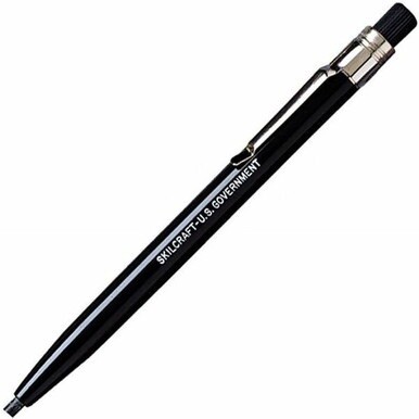 ABILITYONE 7520002236672 7520-00-223-6672 Pencil, Mechanical, Wax, China Marker, Black 12/DZ