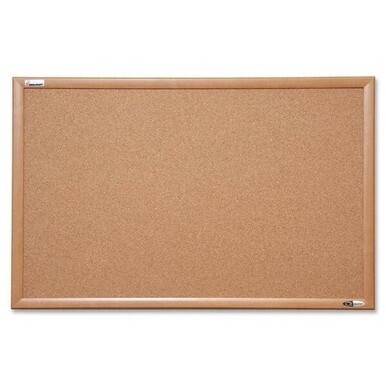 ABILITYONE GOVERNMENT ONLY 7195012182026 7195-01-218-2026  Bulletin Board, Natural Cork, 48" x 36", Oak Frame 1 EA