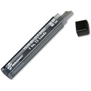 7510013176421 SKILCRAFT Mechanical Pencil Lead Refill - 0.5 mm Point - #2 - Hard - Black - 1 / Tube