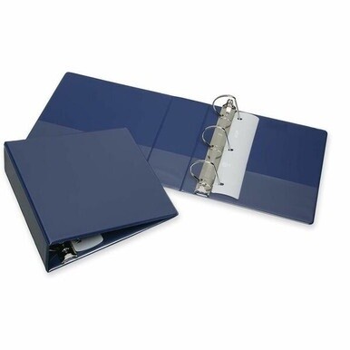 7510013683487 SKILCRAFT Slant D-Ring View Binder - 3" Capacity - 1 Each - Blue