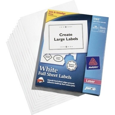 7530013494463 Government Only AbilityOne SKILCRAFTÆ/AveryÆ White Laser Labels - TrueBlockô - 8-1/2&quot; x 11&quot;