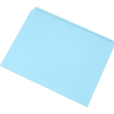 7530013649502 AbilityOne Straight Cut Colored File Folders - Blue