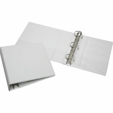 7510013848673 AbilityOne Slant-D Ring View Binders - 2-1/2&quot; Capacity - White